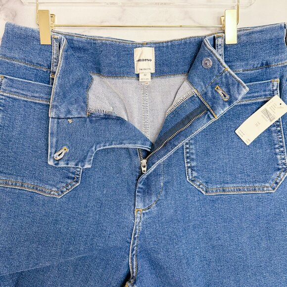 NWT The Colette Crop High-Rise Wide-Leg Jeans by Maeve, Size 32 - Picture 7 of 8